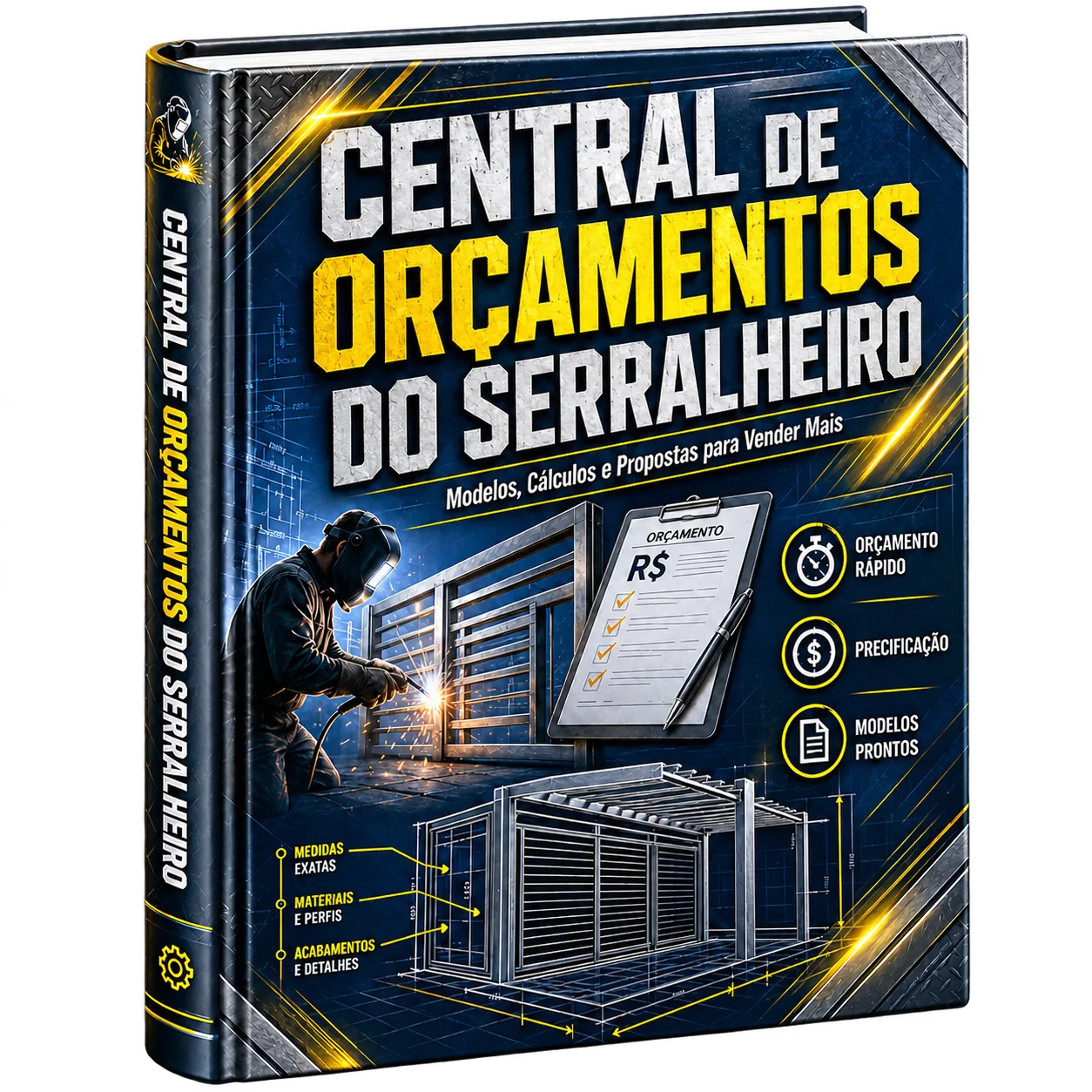 Mockup do produto Central de Orçamentos do Serralheiro